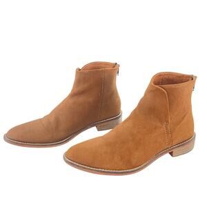 Free People Tan Suede Ankle Booties